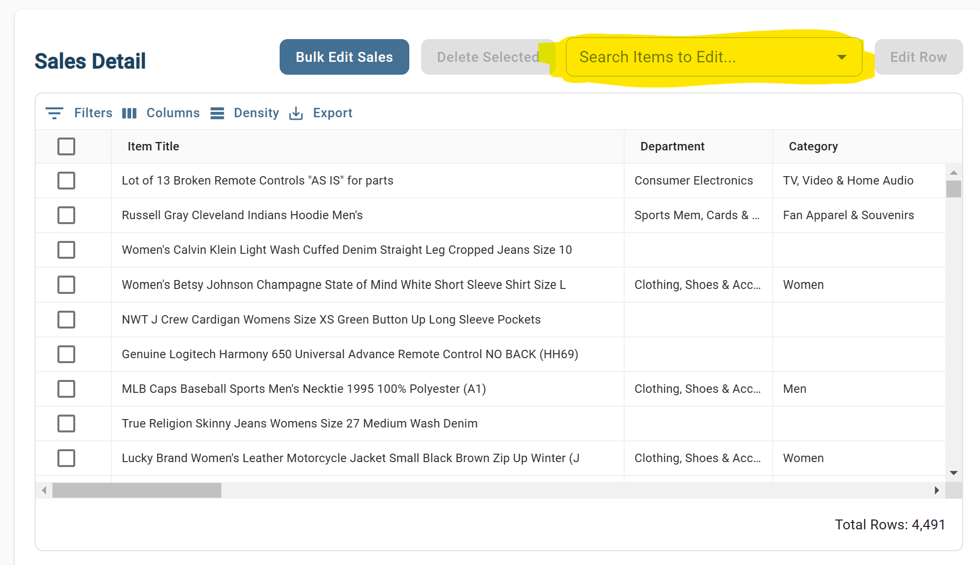 How to search for sales/inventory and use filters – My Reseller Genie ...